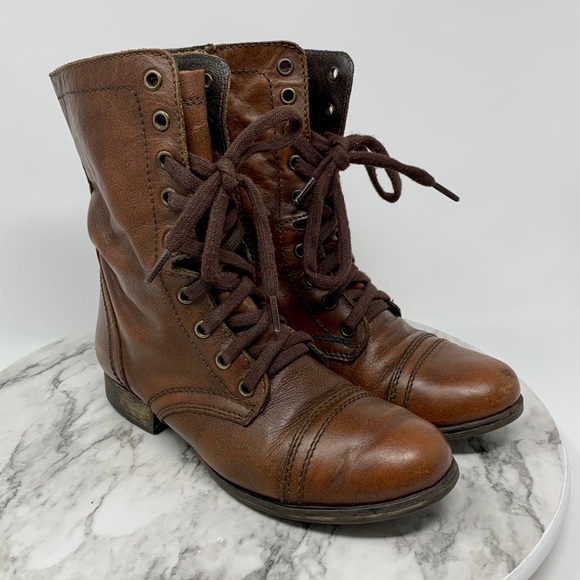 Steve Madden Shoes - Steve Madden Troopa combat boots brown 7